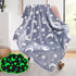 Glow in The Dark Blanket  3 4 5 6 7 8 9 10 11 12 Year Old Gift